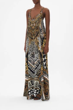 V NECK RACERBACK DRESS LOOK UP TESORO -Vivid Couture CAMILLA 00023640 V NECK RACERBACK DRESS LOOK UP TESORO 2