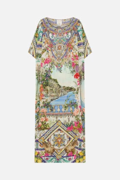 ROUND NECK KAFTAN AMALFI AMORE -Vivid Couture CAMILLA 00023688 ROUNDNECKKAFTAN AMALFIAMORE GHOST 1