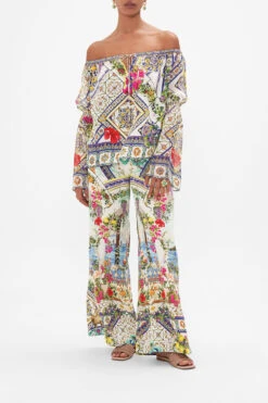 DROP SHOULDER BELL SLEEVE TOP AMALFI AMORE