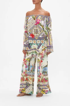 DROP SHOULDER BELL SLEEVE TOP AMALFI AMORE -Vivid Couture CAMILLA 00023700 AMALFIAMORE DROPSHOULDERBELLSLEEVETOP 2