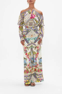 DROP SHOULDER BELL SLEEVE TOP AMALFI AMORE -Vivid Couture CAMILLA 00023700 AMALFIAMORE DROPSHOULDERBELLSLEEVETOP 6