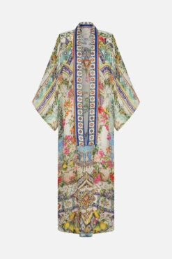 KIMONO LAYER WITH COLLAR AMALFI AMORE 10 KIMONO LAYER WITH COLLAR AMALFI AMORE -Vivid Couture CAMILLA 00023702 KIMONO LAYER W COLLAR AMALFI AMORE GHOST 1