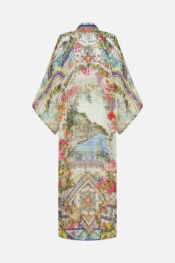 KIMONO LAYER WITH COLLAR AMALFI AMORE 13 KIMONO LAYER WITH COLLAR AMALFI AMORE -Vivid Couture CAMILLA 00023702 KIMONO LAYER W COLLAR AMALFI AMORE GHOST 2