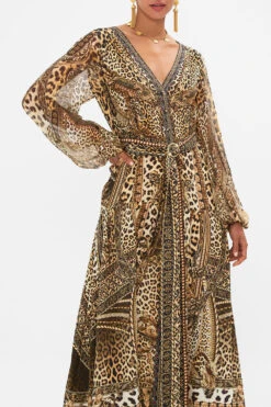 V NECK DRESS WITH BELT STANDING OVATION -Vivid Couture CAMILLA 00023708 V NECK DRESS WITH BELT STANDING OVATION 4