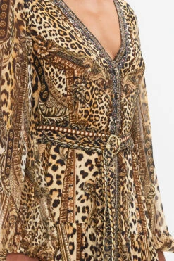 V NECK DRESS WITH BELT STANDING OVATION -Vivid Couture CAMILLA 00023708 V NECK DRESS WITH BELT STANDING OVATION 5