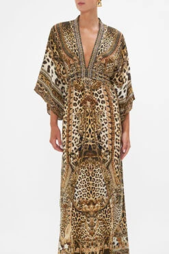 WAIST TIE LONG KAFTAN STANDING OVATION -Vivid Couture CAMILLA 00023719 WAIST TIE LONG KAFTAN STANDING OVATION 4