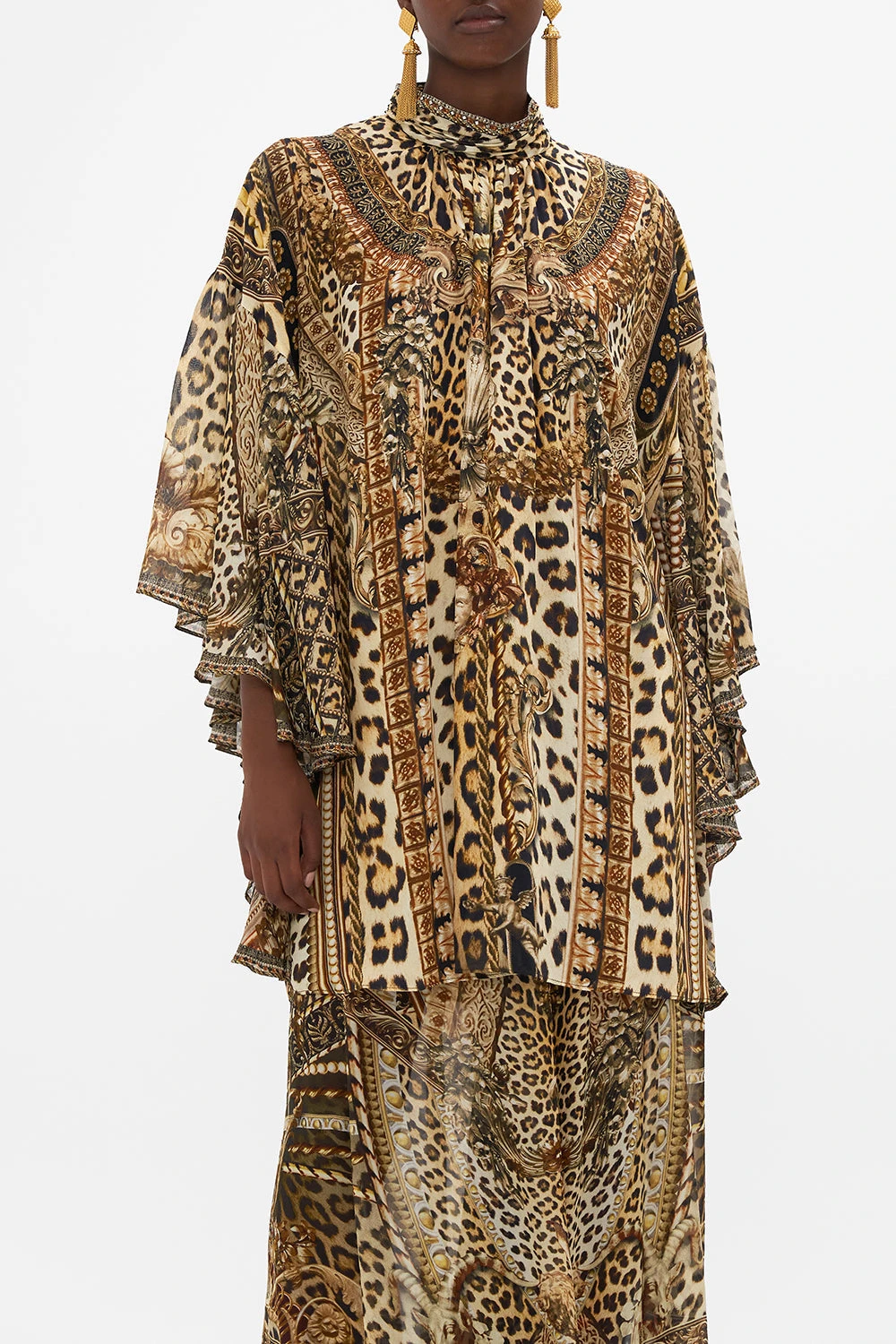 HIGH NECK RUFFLE SLEEVE BLOUSE STANDING OVATION 7 HIGH NECK RUFFLE SLEEVE BLOUSE STANDING OVATION - Image 5