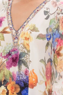 SHIRRED CUFF BLOUSE FRIENDS WITH FRESCOS -Vivid Couture CAMILLA 00023745 SHIRRED CUFF BLOUSE FRIENDS WITH FRESCOS 5