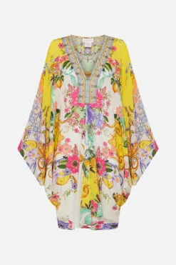 T SHAPE SHORT KAFTAN CATERINA SPRITZ -Vivid Couture CAMILLA 00023750 TSHAPESHORTKAFTAN CATERINASPRITZ GHOST 1