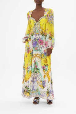 TIE FRONT LONG SLEEVE DRESS CATERINA SPRITZ