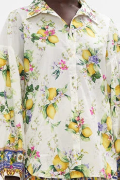 BALLOON SLEEVE SHIRT BLOUSE CATERINA SPRITZ -Vivid Couture CAMILLA 00023762 BALLOON SLEEVE SHIRT BLOUSE CATERINA SPRITZ 5