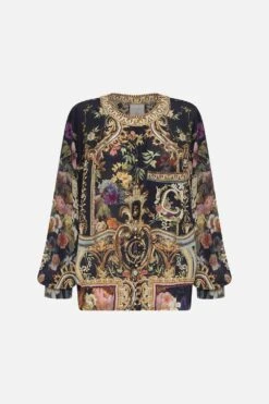 SOFT BOMBER JACKET PLAY YOUR CARDS RIGHT -Vivid Couture CAMILLA 00023780 SOFT BOMBER JACKET PLAY YOUR CARDS RIGHT GHOST 1