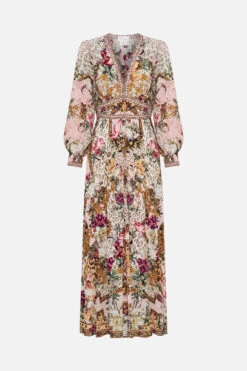 BUTTON DRESS WITH SHAPED WAISTBAND BAMBINO BLISS -Vivid Couture CAMILLA 00023788 BUTTON DRESS WITH SHAPED WAISTBAND BAMBINO BLISS GHOST