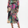 WAIST TIE SHIRT DRESS PRINTED PRIMA VERA -Vivid Couture CAMILLA 00023864 WAIST TIE SHIRT DRESS PRINTED PRIMA VERA 1