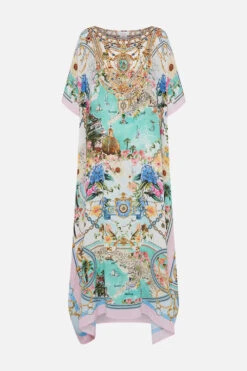 ROUND NECK KAFTAN AMALFI LULLABY -Vivid Couture CAMILLA 00023871 ROUND NECK KAFTAN AMALFI LULLABY GHOST 1