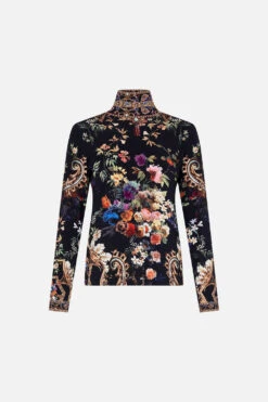 JERSEY TURTLENECK PLAY YOUR CARDS RIGHT 10 JERSEY TURTLENECK PLAY YOUR CARDS RIGHT -Vivid Couture CAMILLA 00023911 JERSEY TURTLENECK PLAY YOUR CARDS RIGHT GHOST 1