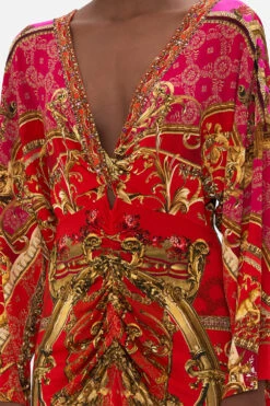 RUCHED FRONT JERSEY DRESS SWEET SOPRANO -Vivid Couture CAMILLA 00023921 RUCHED FRONT JERSEY DRESS SWEET SOPRANO 5