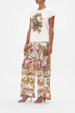 ORGANIC COTTON SLIM FIT TEE BAMBINO BLISS -Vivid Couture CAMILLA 00024117 BAMBINOBLISS SLIMFITROUNDNECKT SHIRT SOLIDWHITE 2