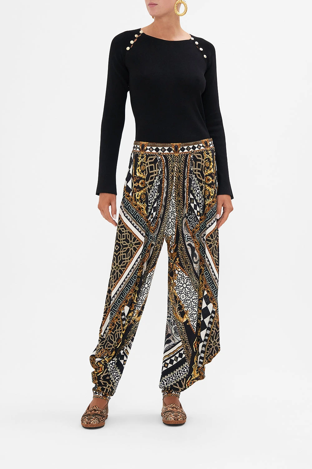 BUTTON DETAIL LONG SLEEVE TOP LOOK UP TESORO