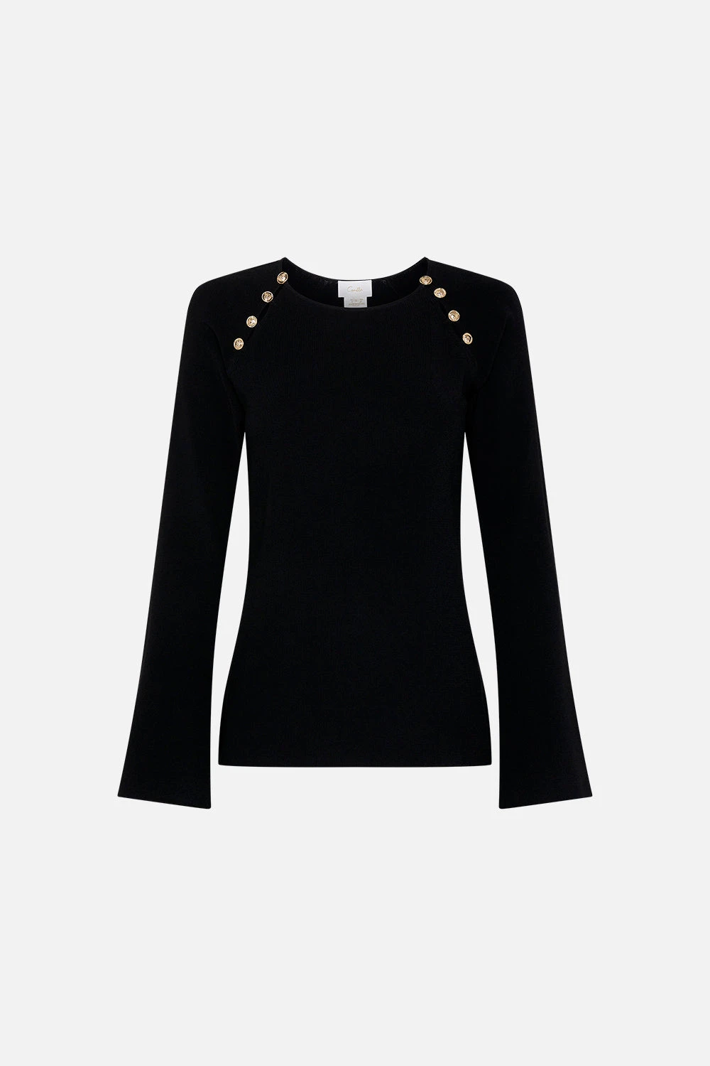 BUTTON DETAIL LONG SLEEVE TOP LOOK UP TESORO - Image 3