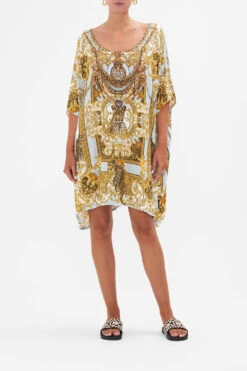 SHORT ROUND NECK LOUNGE KAFTAN PALAZZO PRIDE