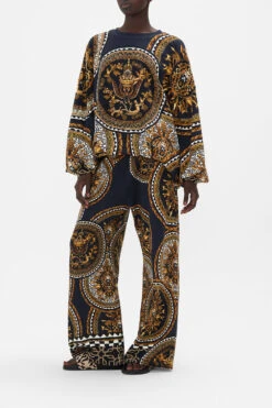 TUCK DETAIL SWEATER DUOMO KALEIDO 12 TUCK DETAIL SWEATER DUOMO KALEIDO -Vivid Couture CAMILLA 00024219 TUCK DETAIL SWEATER DUOMO KALEIDO 2