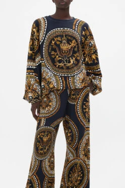 TUCK DETAIL SWEATER DUOMO KALEIDO 13 TUCK DETAIL SWEATER DUOMO KALEIDO -Vivid Couture CAMILLA 00024219 TUCK DETAIL SWEATER DUOMO KALEIDO 4