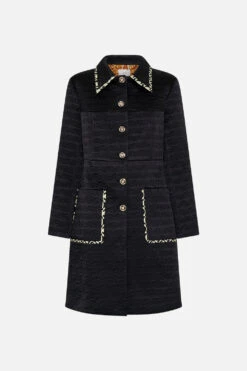 BUTTON FRONT COAT CIAO PALAZZO 11 BUTTON FRONT COAT CIAO PALAZZO -Vivid Couture CAMILLA 00024256 BUTTONFRONTCOAT CIAOPALAZZO GHOST 1