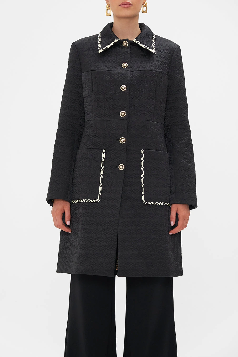 BUTTON FRONT COAT CIAO PALAZZO 7 BUTTON FRONT COAT CIAO PALAZZO - Image 5