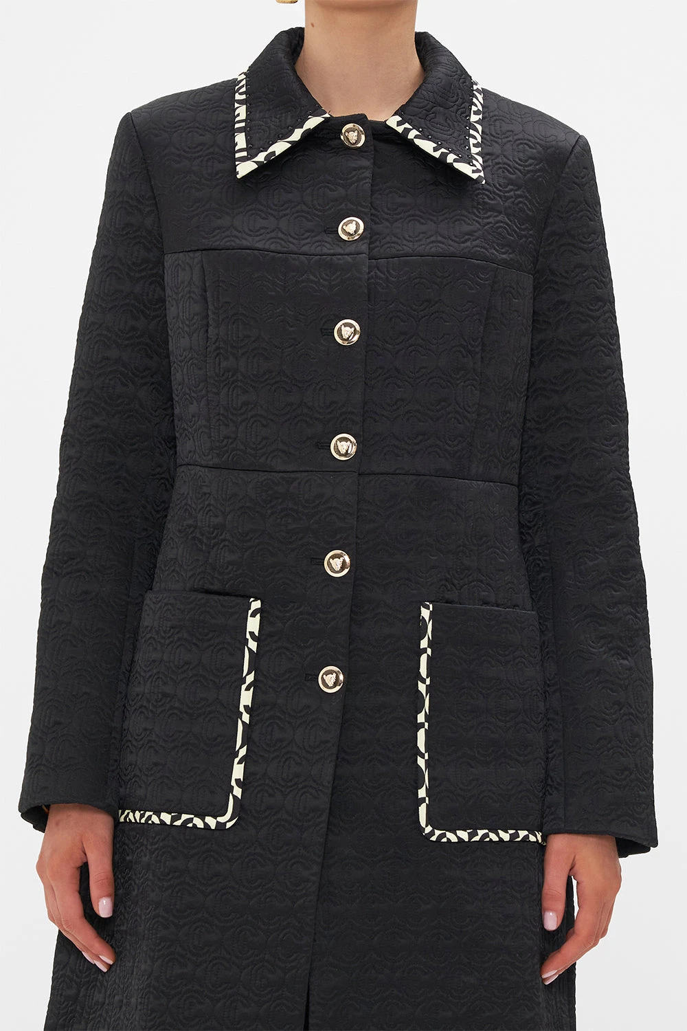 BUTTON FRONT COAT CIAO PALAZZO 8 BUTTON FRONT COAT CIAO PALAZZO - Image 6