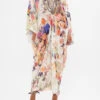 T SHAPE LONG KAFTAN FRIENDS WITH FRESCOS -Vivid Couture CAMILLA 00024289 T SHAPE LONG KAFTAN FRIENDS WITH FRESCOS 1