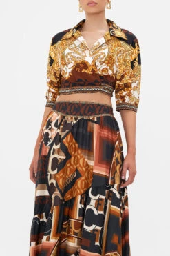 CROPPED TOP WITH TIE FRONT FEELING FRESCO -Vivid Couture CAMILLA 00024402 FEELINGFRESCO CROPPEDTOPWITHTIEFRONT 4