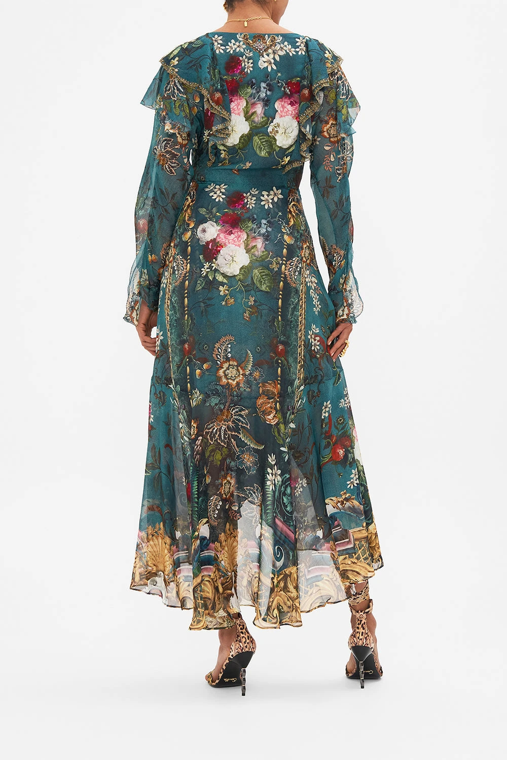 RUFFLE WRAP DRESS VERDIS WORLD 4 RUFFLE WRAP DRESS VERDIS WORLD - Image 2