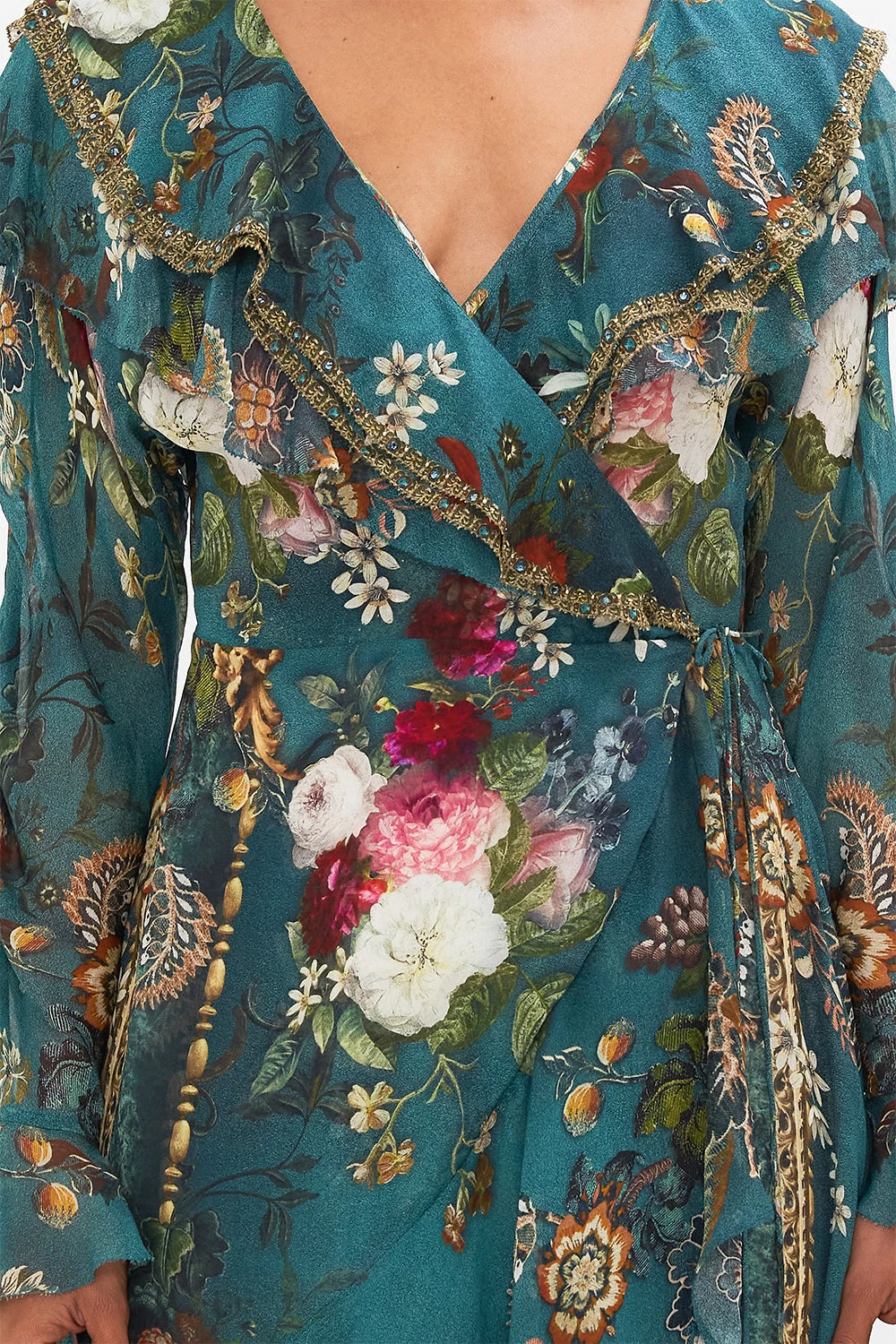 RUFFLE WRAP DRESS VERDIS WORLD 8 RUFFLE WRAP DRESS VERDIS WORLD - Image 6