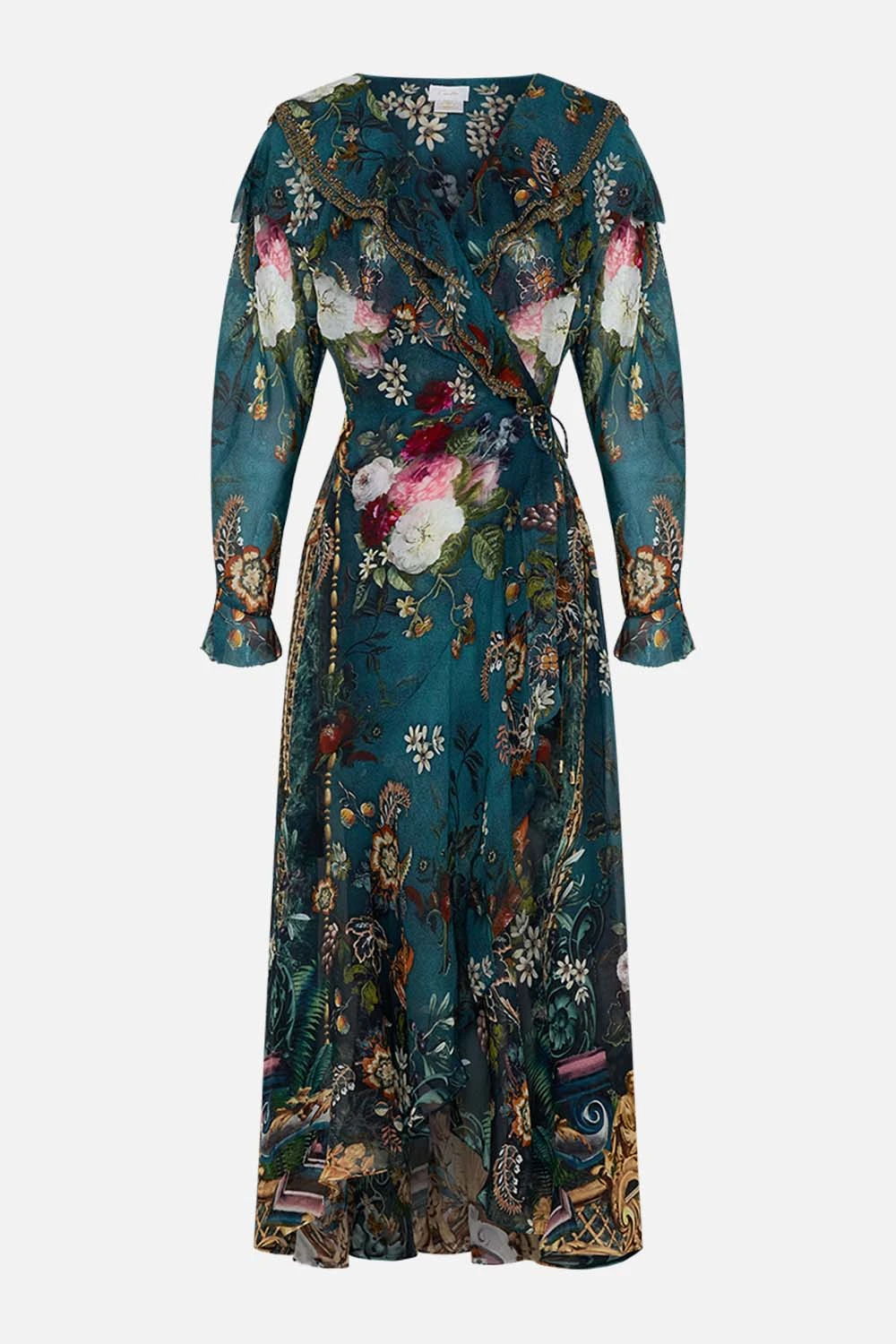 RUFFLE WRAP DRESS VERDIS WORLD 5 RUFFLE WRAP DRESS VERDIS WORLD - Image 3