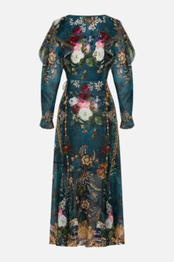 RUFFLE WRAP DRESS VERDIS WORLD 15 RUFFLE WRAP DRESS VERDIS WORLD -Vivid Couture CAMILLA 00024736 RUFFLE WRAP DRESS VERDIS WORLD GHOST 2