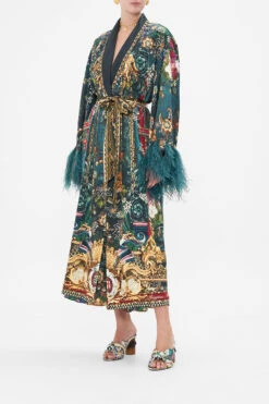 LONG ROBE WITH FLARED SLEEVE VERDIS WORLD -Vivid Couture CAMILLA 00024741 VERDISWORLD LONGROBEWFLAREDSLEEVE 2
