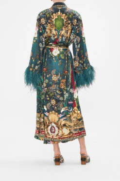 LONG ROBE WITH FLARED SLEEVE VERDIS WORLD -Vivid Couture CAMILLA 00024741 VERDISWORLD LONGROBEWFLAREDSLEEVE 3