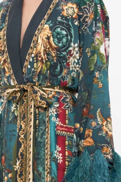 LONG ROBE WITH FLARED SLEEVE VERDIS WORLD -Vivid Couture CAMILLA 00024741 VERDISWORLD LONGROBEWFLAREDSLEEVE 5