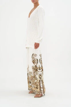 EMBELLISHED V NECK KNIT ROAD TO RICHESSE -Vivid Couture CAMILLA 00024776 EMBELLISHED V NECK KNIT ROAD TO RICHESSE 2