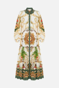 TIERED LONG SHIRT DRESS MY SWEET DEVOTION -Vivid Couture CAMILLA 00024829 TIERED LONG SHIRT DRESS MY SWEET DEVOTION GHOST