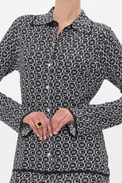 KNIT SHIRT FELINE FANTASY -Vivid Couture CAMILLA 00024835 KNIT SHIRT FELINE FANTASY 6