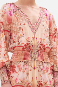 DRESS WITH SHIRRED WAIST AND CUFF ADORE ME -Vivid Couture CAMILLA 00024848 DRESS WITH SHIRRED WAIST AND CUFF ADORE ME 5