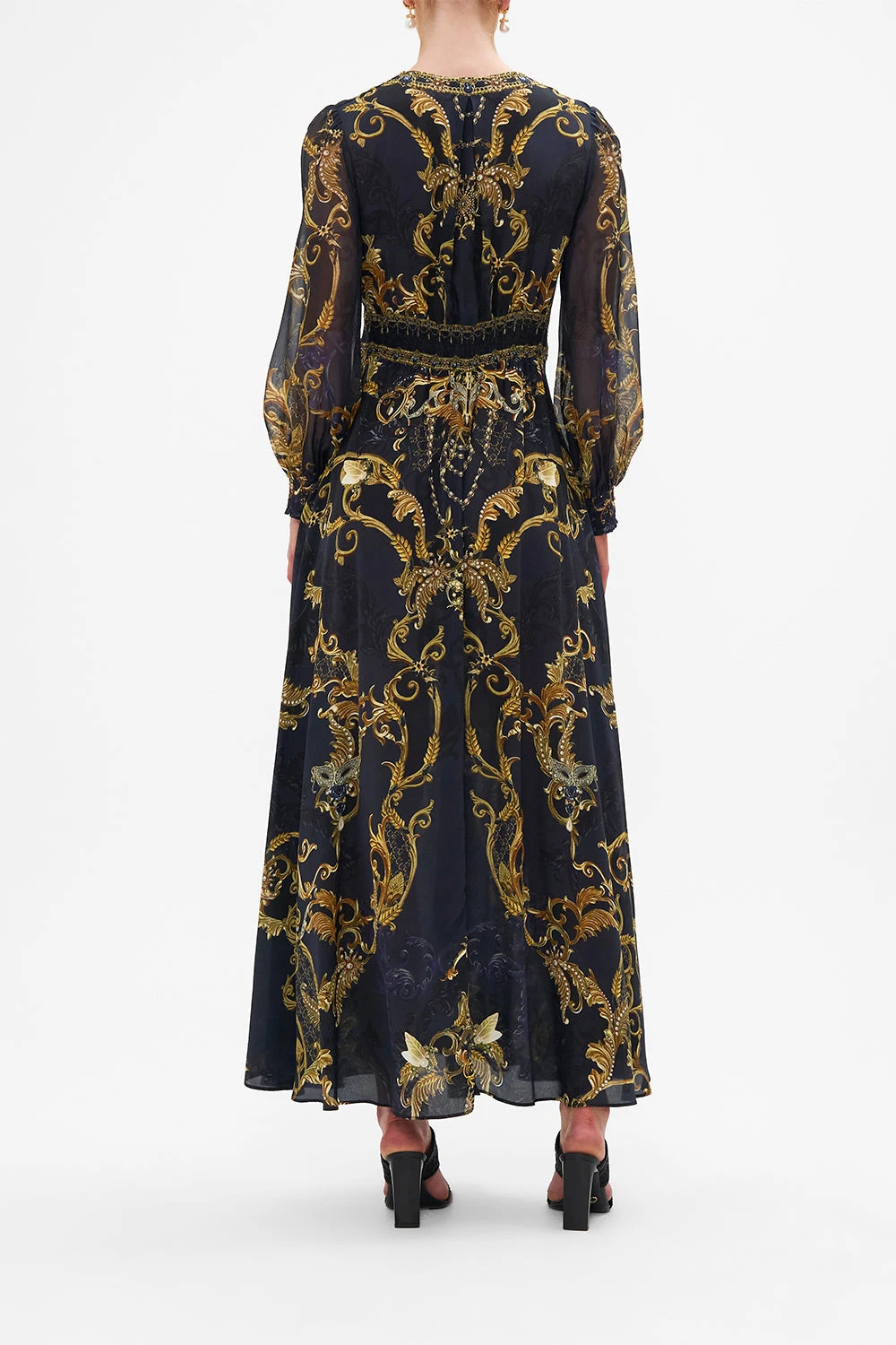 BUTTON DRESS WITH SHAPED WAISTBAND MOONLIGHT MELODIES - Image 2