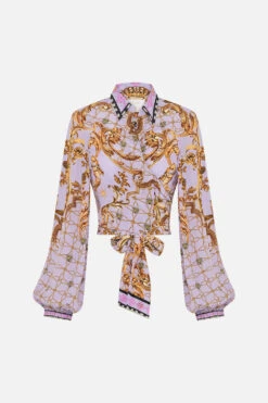 CROPPED WRAP SHIRT LAVENDER EVER AFTER -Vivid Couture CAMILLA 00026549 CROPPEDWRAPSHIRT LAVENDEREVERAFTER GHOST 1