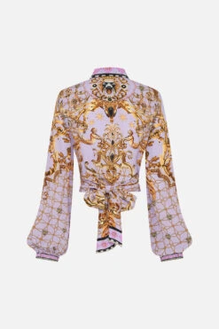 CROPPED WRAP SHIRT LAVENDER EVER AFTER -Vivid Couture CAMILLA 00026549 CROPPEDWRAPSHIRT LAVENDEREVERAFTER GHOST 2