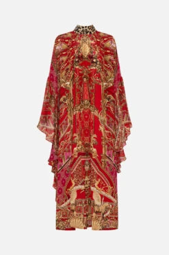 HIGH NECK RUFFLE KAFTAN SWEET SOPRANO -Vivid Couture CAMILLA 00026557 HIGH NECK RUFFLE KAFTAN SWEET SOPRANO GHOST