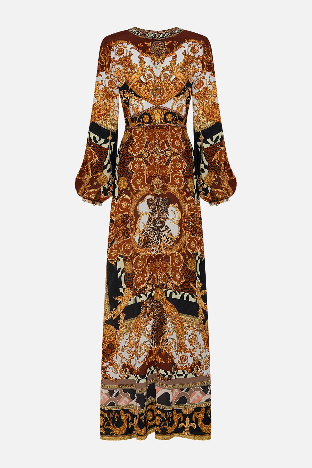 PRINTED LANTERN SLEEVE DRESS FEELING FRESCO 9 PRINTED LANTERN SLEEVE DRESS FEELING FRESCO - Image 7