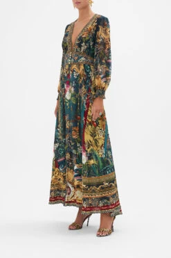 BUTTON DRESS WITH SHAPED WAISTBAND VERDIS WORLD -Vivid Couture CAMILLA 00026636 BUTTON DRESS WITH SHAPED WAISTBAND VERDIS WORLD 2