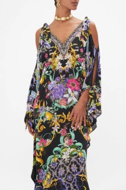 SCARF TIE KAFTAN MEET ME IN MARCHESA -Vivid Couture CAMILLA 00026644 MEETMEINMARCHESA SCARFTIEKAFTAN2